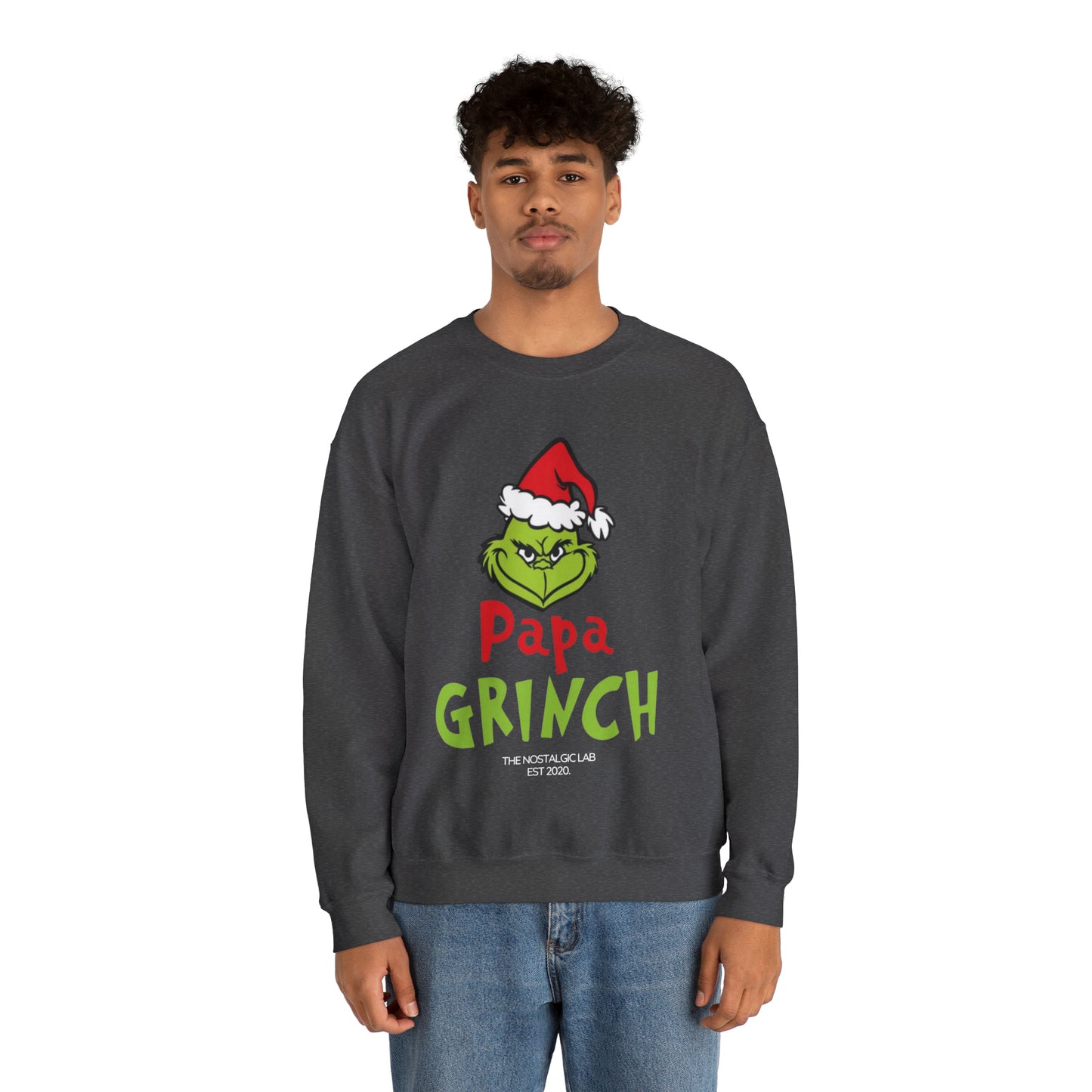 Papa Grinch Unisex Crewneck Sweatshirt