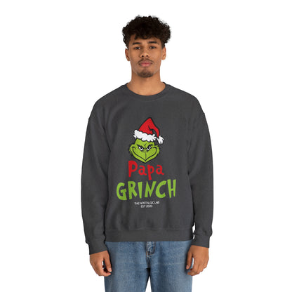 Papa Grinch Unisex Crewneck Sweatshirt