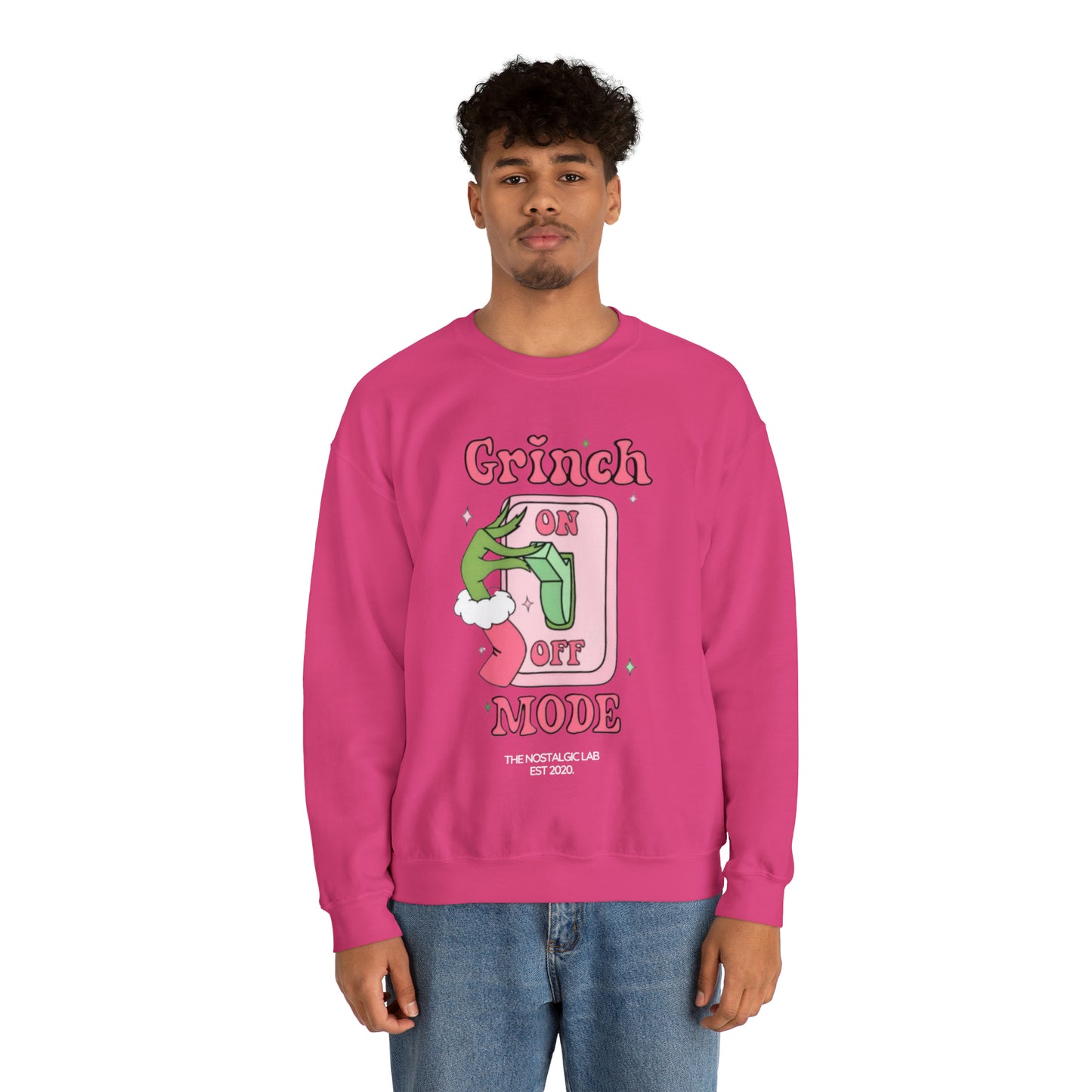 Grinch Mode Unisex Crewneck Sweatshirt