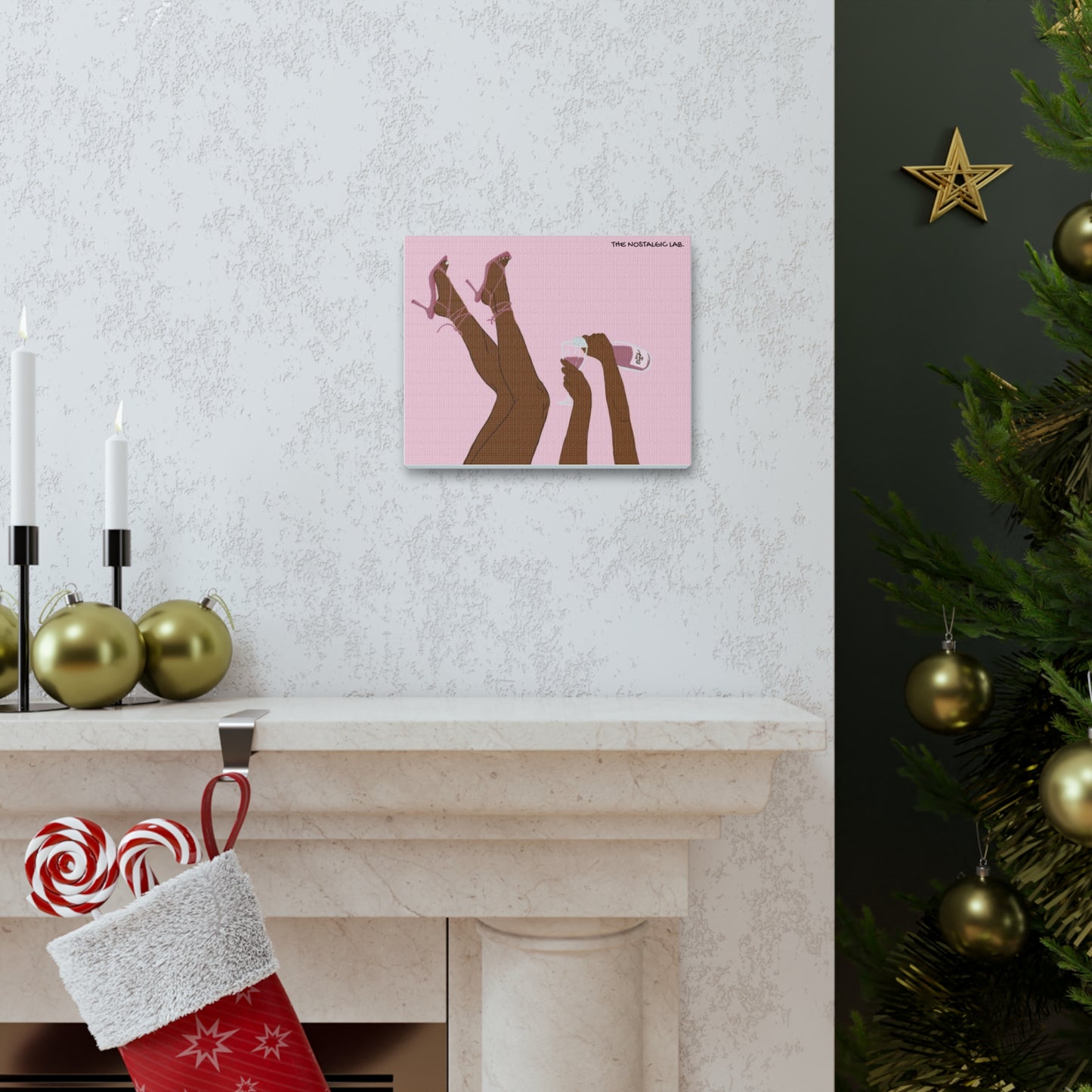 Champagne Girly Gallery Canvas
