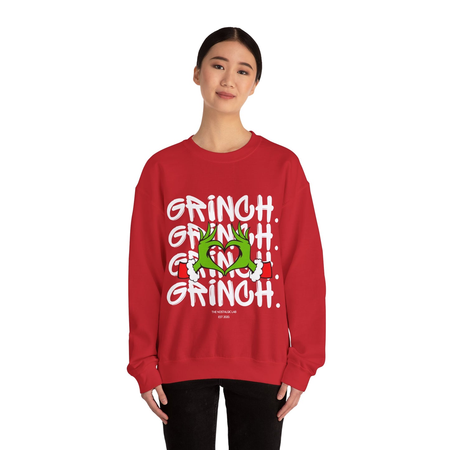 Grinch Heart Unisex Crewneck Sweatshirt