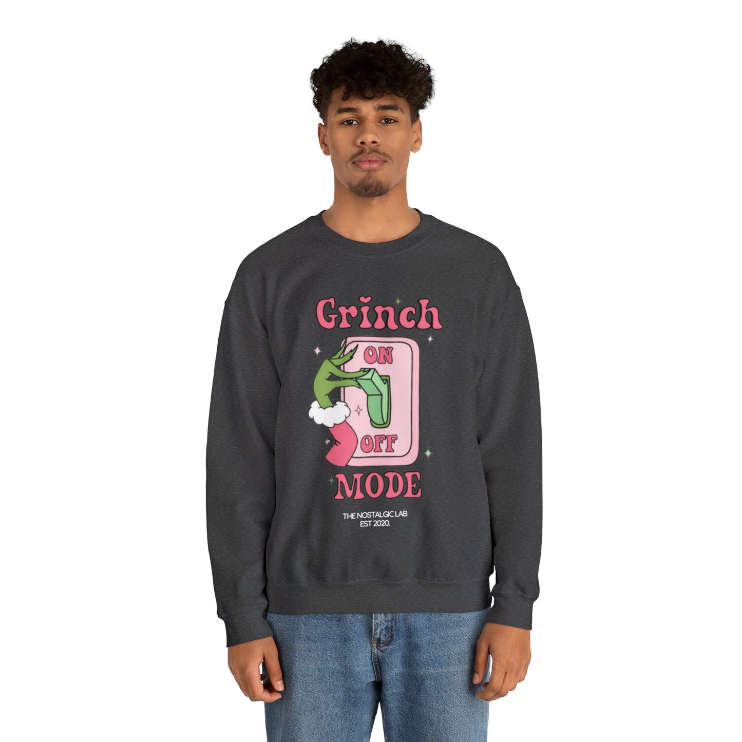 Grinch Mode Unisex Crewneck Sweatshirt