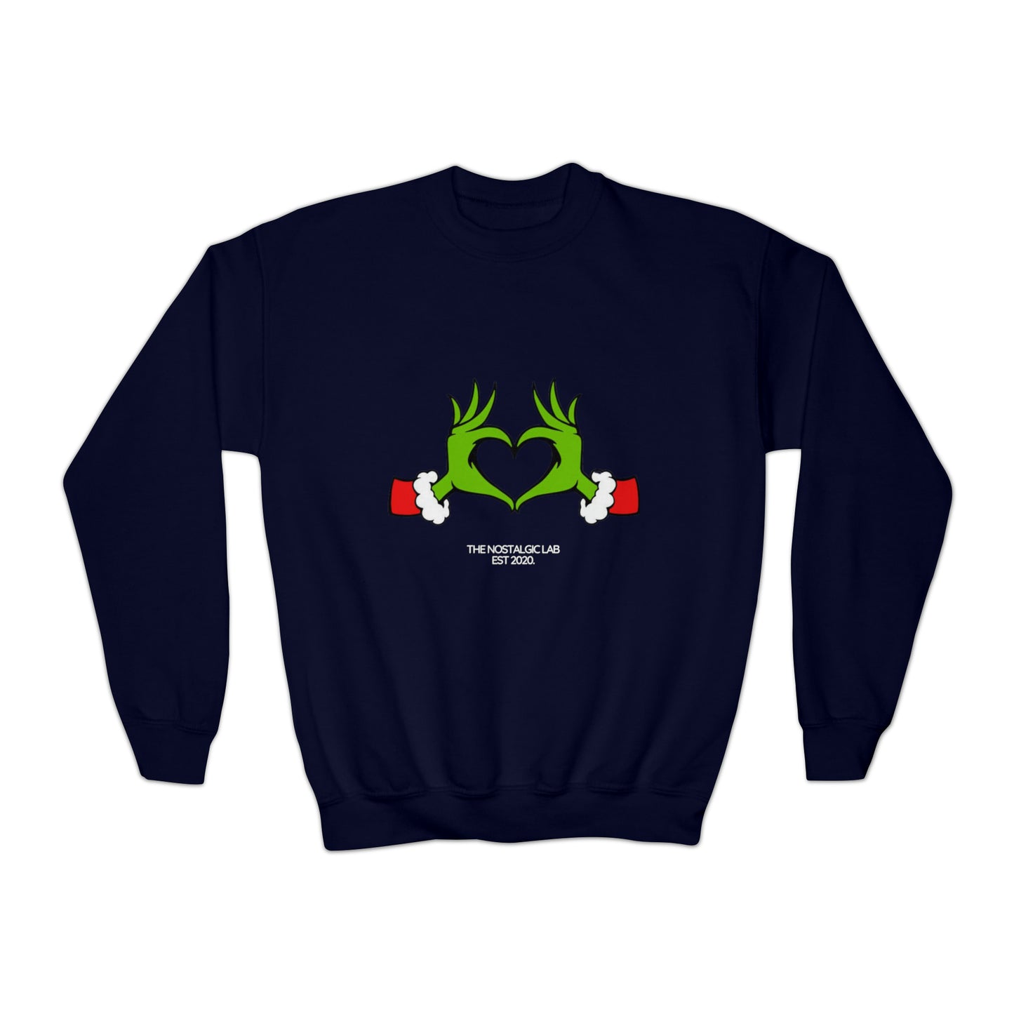Grinch Heart Youth Crewneck Sweatshirt