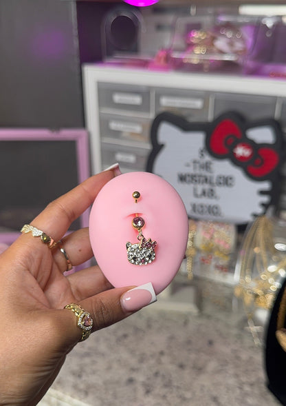 HK Face Belly Ring