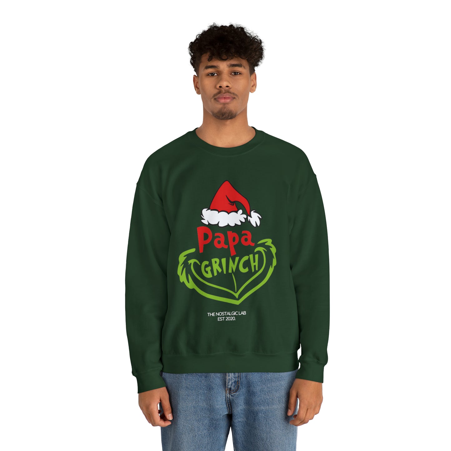 Papa Grinch Unisex Crewneck Sweatshirt