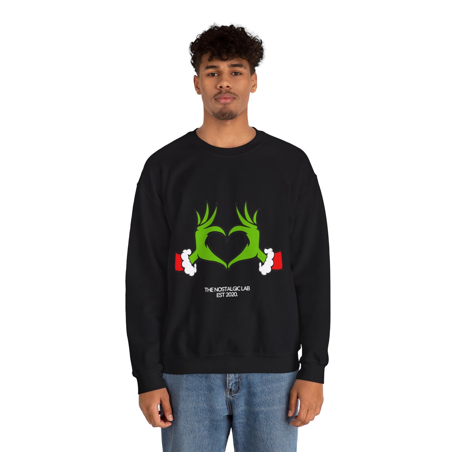 Grinch Heart Unisex Crewneck Sweatshirt