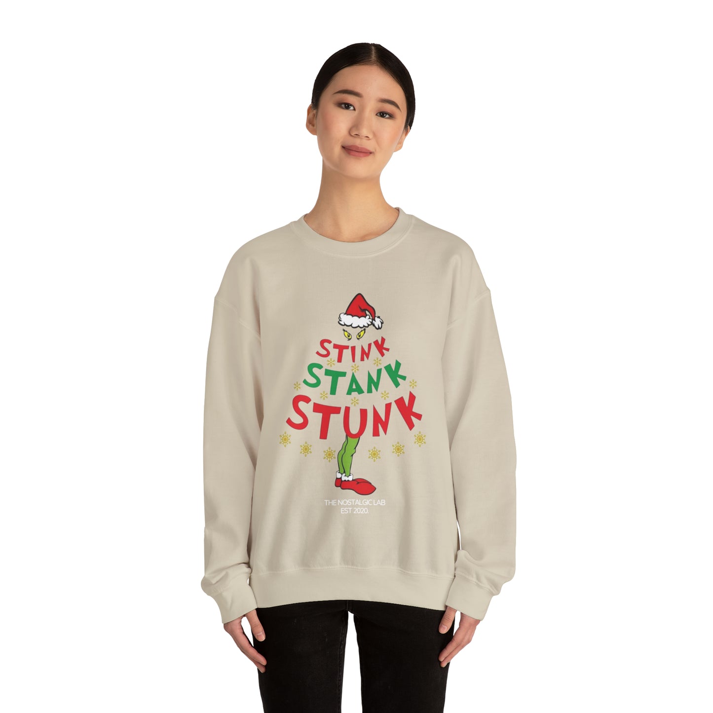 Stink Stank Stunk Grinch Unisex Crewneck Sweatshirt
