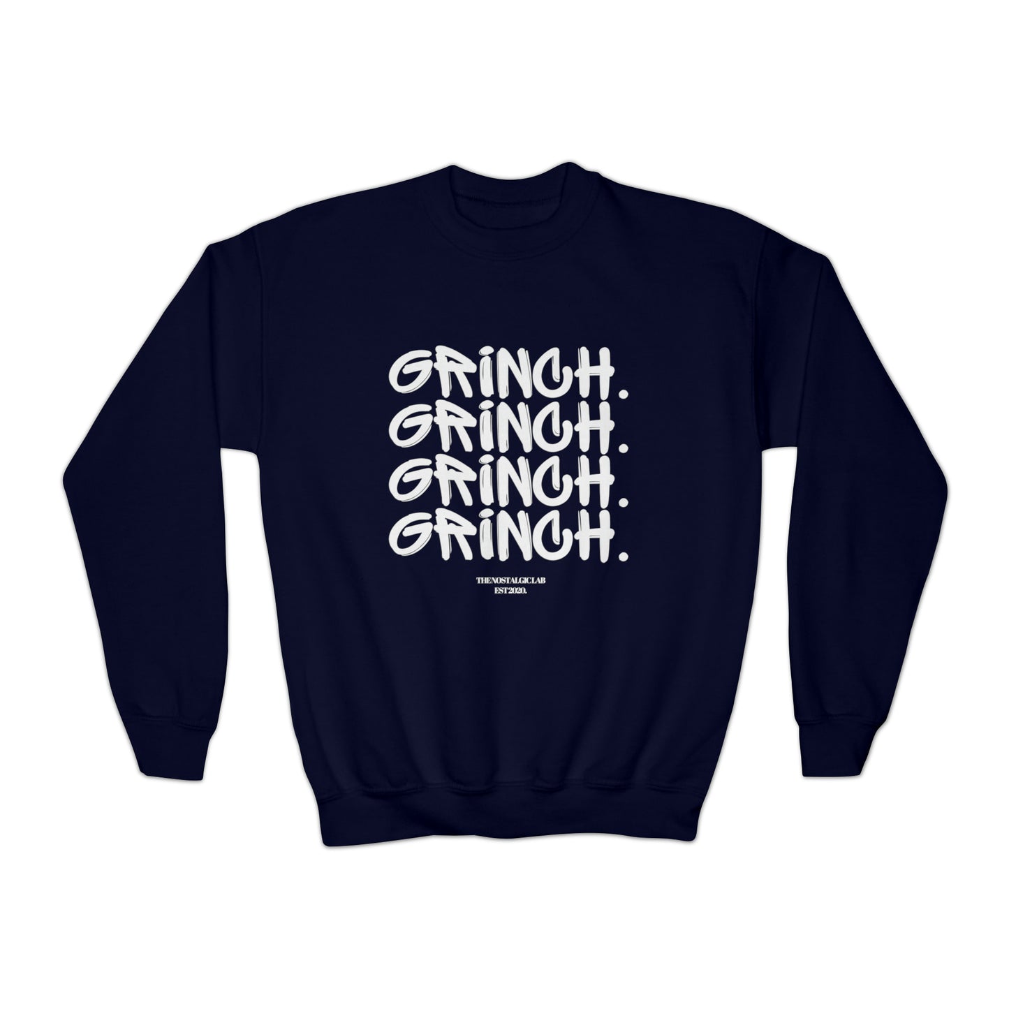 Grinch Graffiti Youth Crewneck Sweatshirt