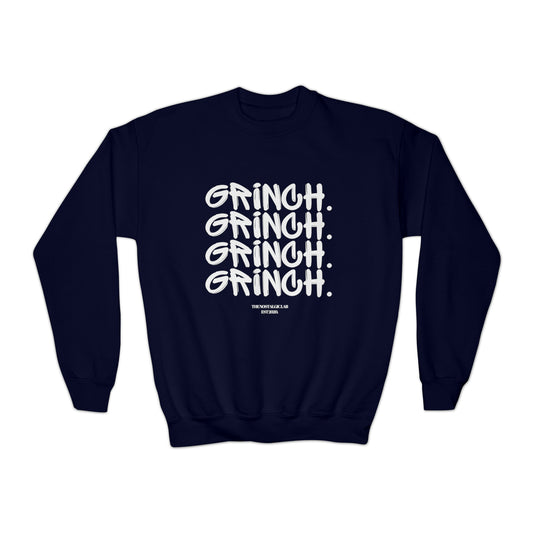 Grinch Graffiti Youth Crewneck Sweatshirt