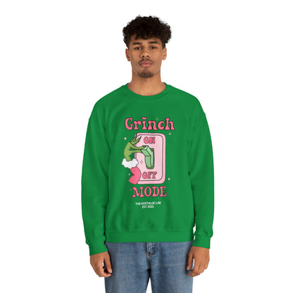Grinch Mode Unisex Crewneck Sweatshirt