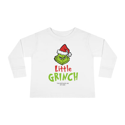 Little Grinch Toddler Long Sleeve Tee