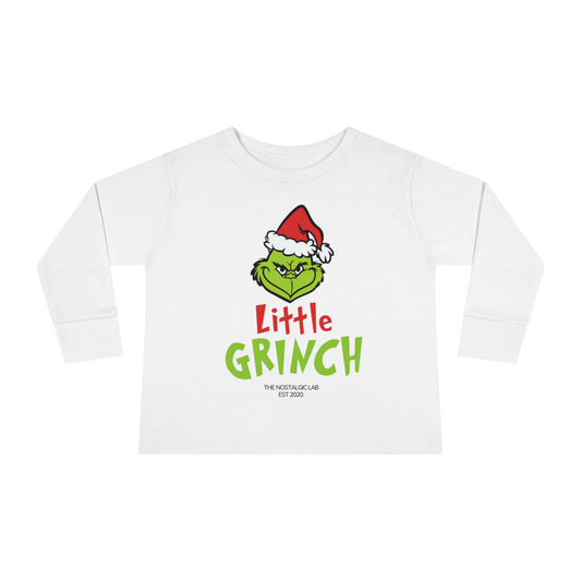 Little Grinch Toddler Long Sleeve Tee