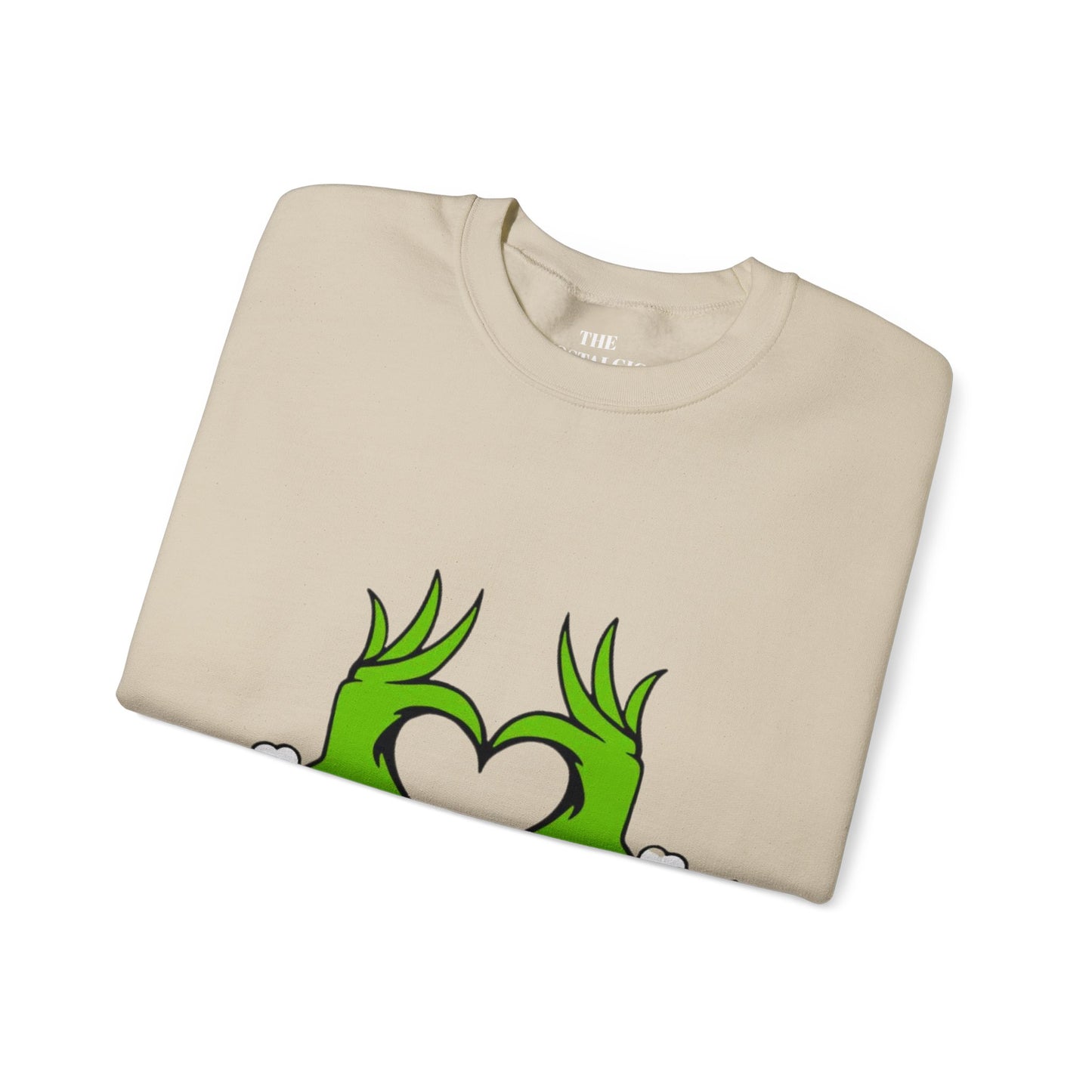 Grinch Heart Unisex Crewneck Sweatshirt