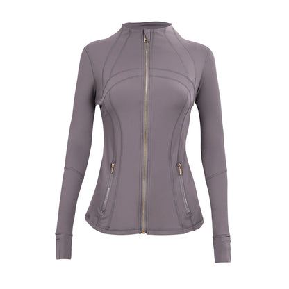 Lululemon Full Zip Define Leggings Set - Dark Grey Gold Zipper