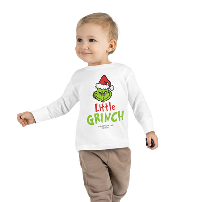Little Grinch Toddler Long Sleeve Tee