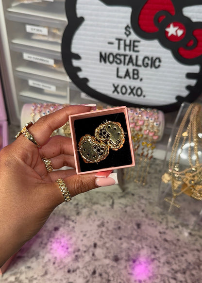 HK Heart Twist Studs