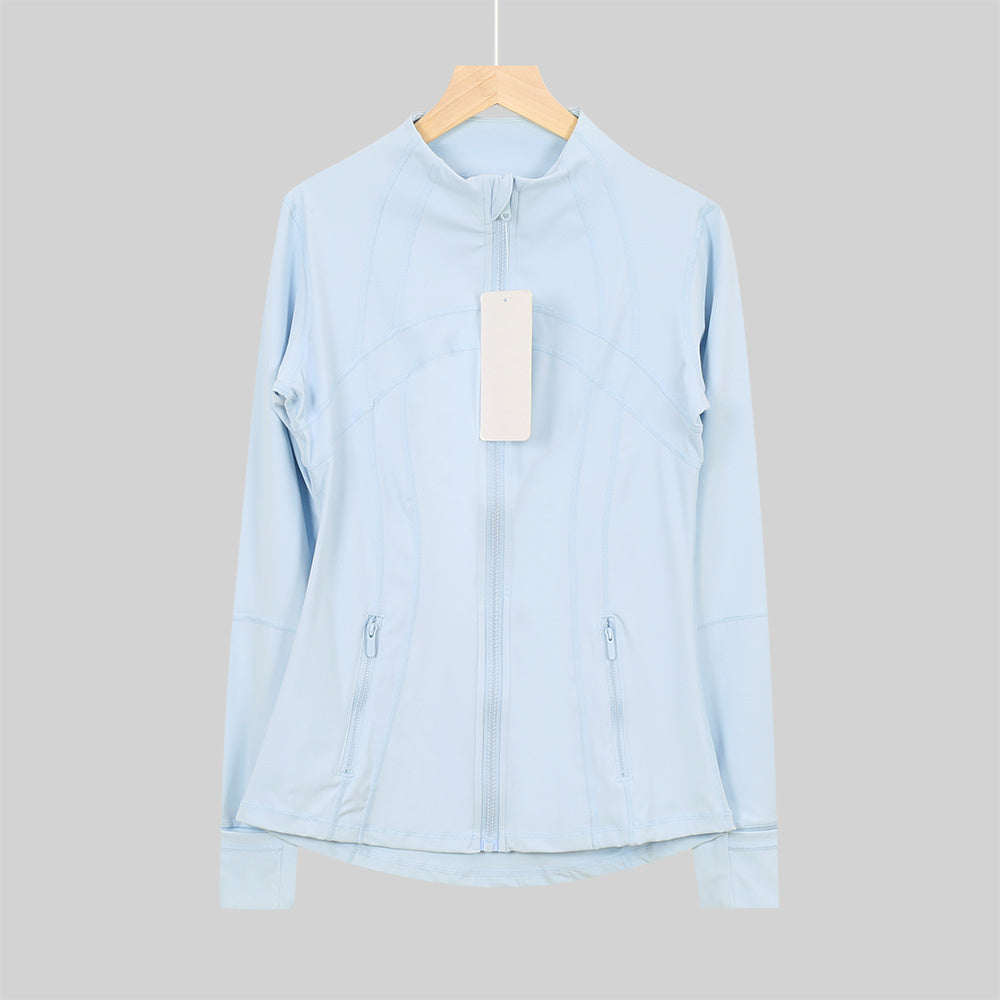 Lululemon Serene Blue Full Zip Define Leggings Set