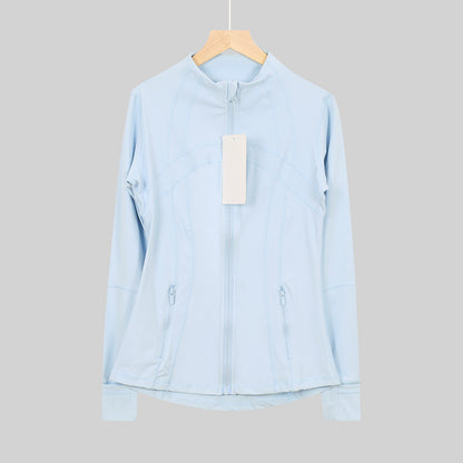 Lululemon Serene Blue Full Zip Define Leggings Set