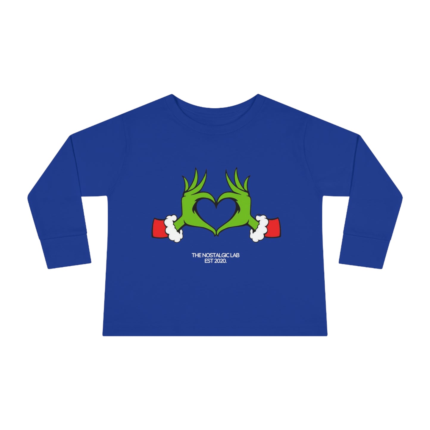 Grinch Heart Toddler Long Sleeve Tee