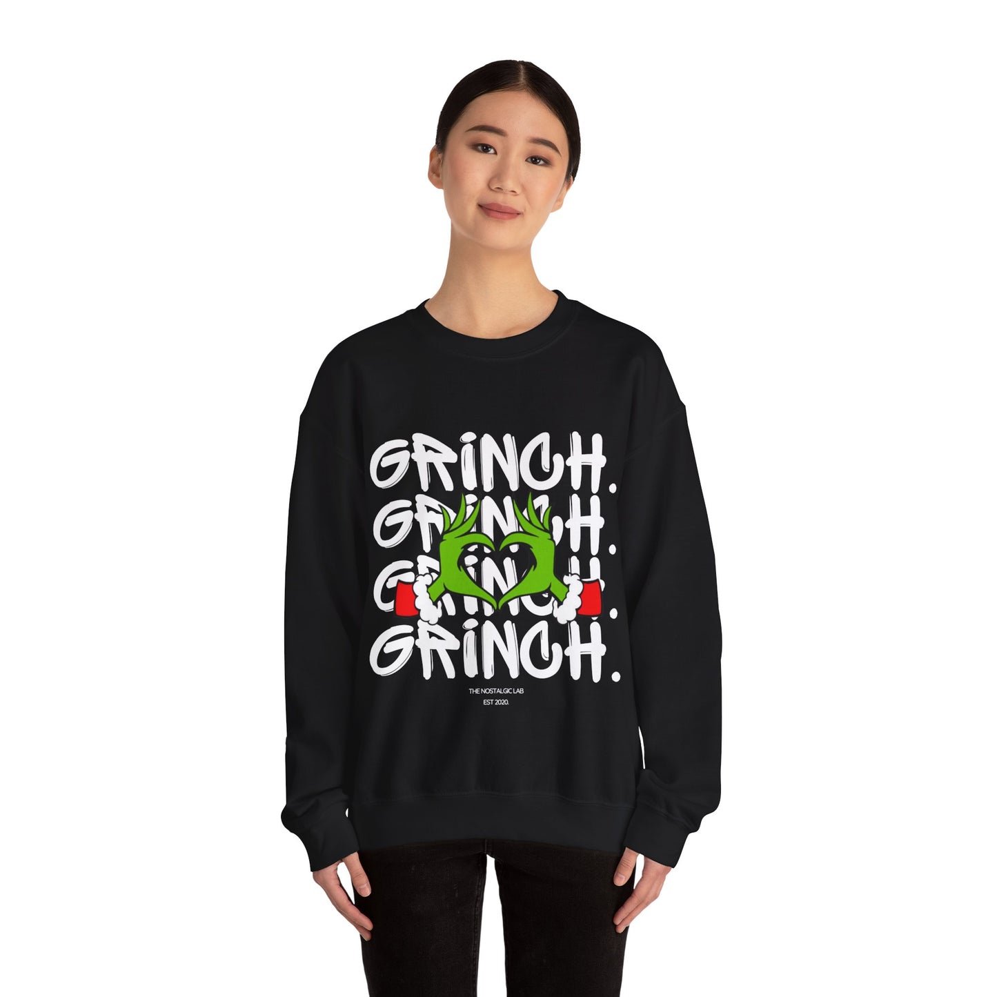 Grinch Heart Unisex Crewneck Sweatshirt
