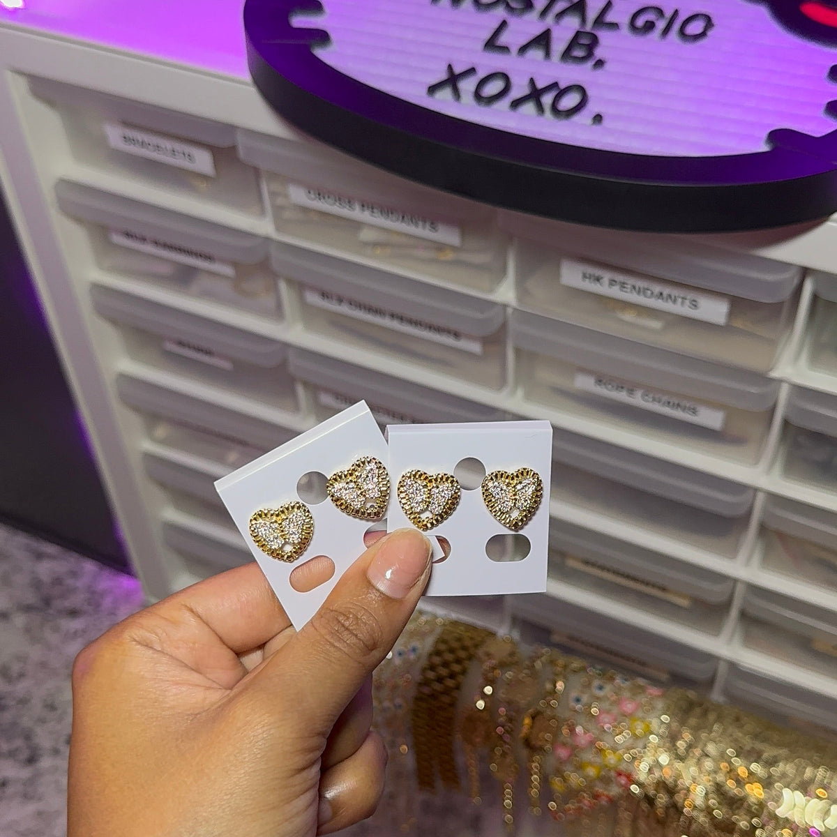 Butterfly Rolex Diamond Studs