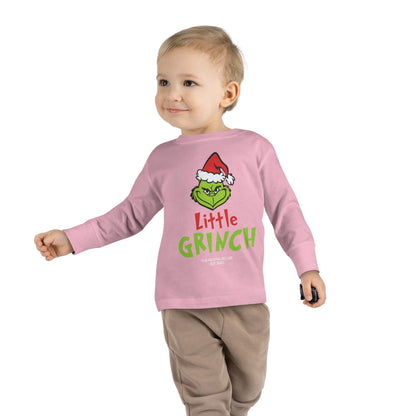 Little Grinch Toddler Long Sleeve Tee