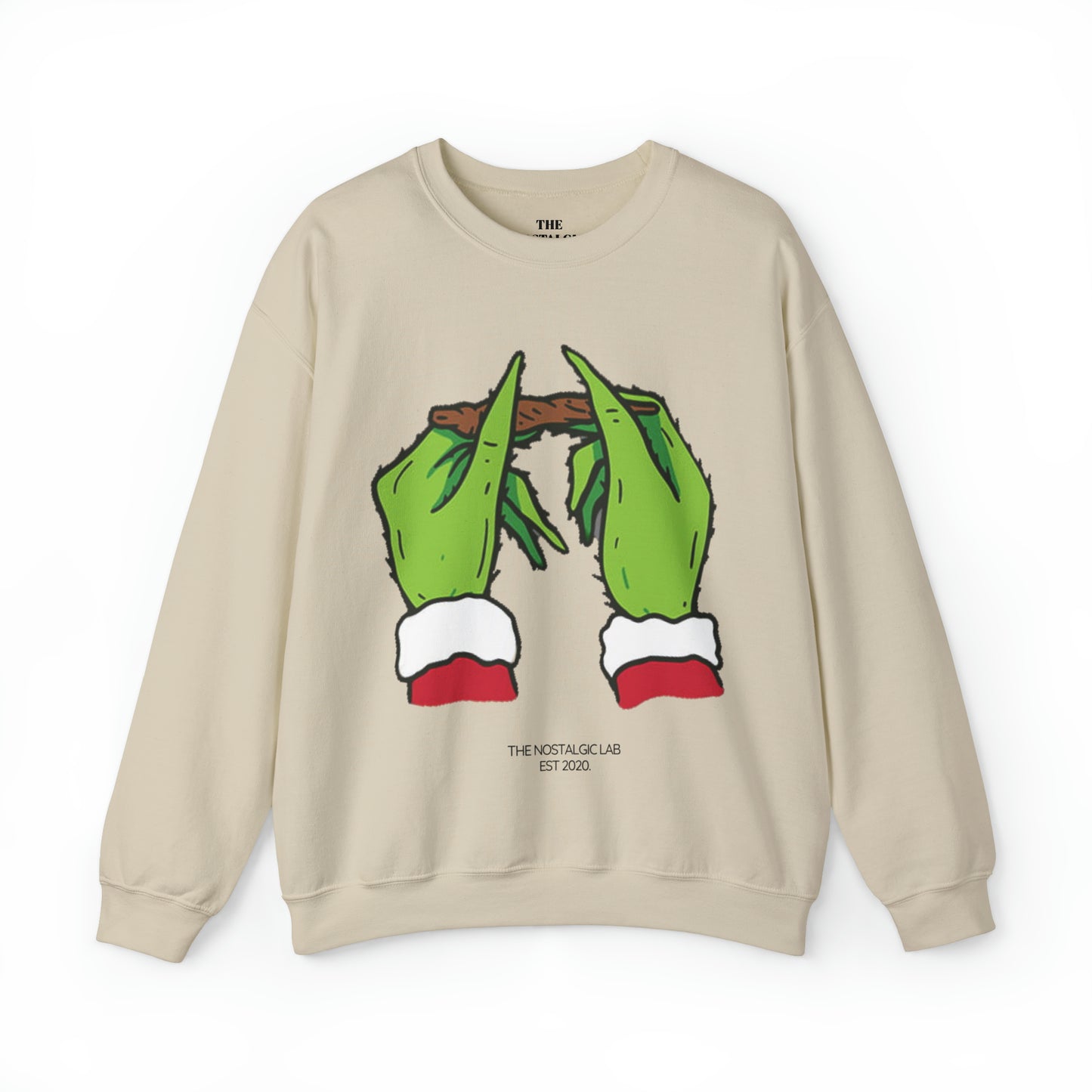 Grinch Roll Up Unisex Crewneck Sweatshirt