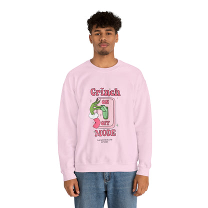 Grinch Mode Unisex Crewneck Sweatshirt