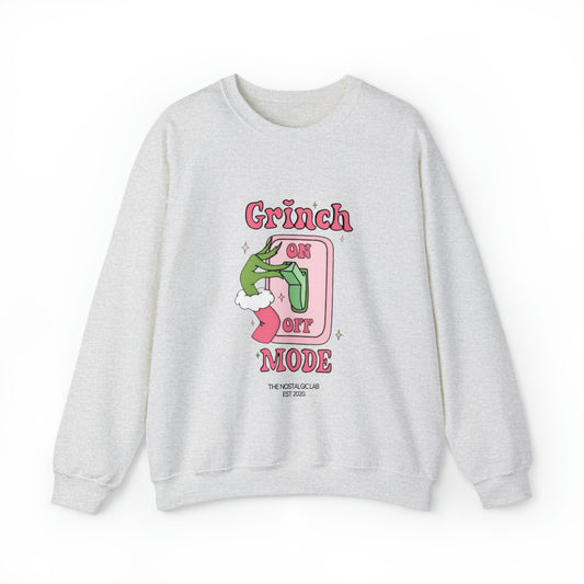 Grinch Mode Unisex Crewneck Sweatshirt