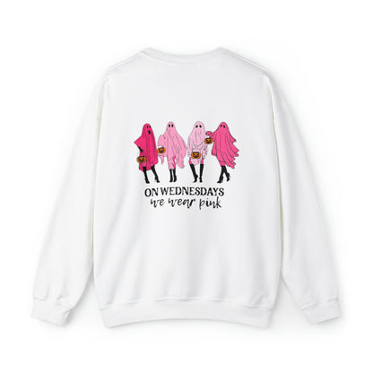Unisex On Wednesdays We Wear Pink Crewneck Sweatshirt