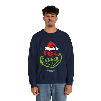 Papa Grinch Unisex Crewneck Sweatshirt