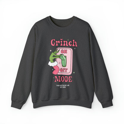 Grinch Mode Unisex Crewneck Sweatshirt