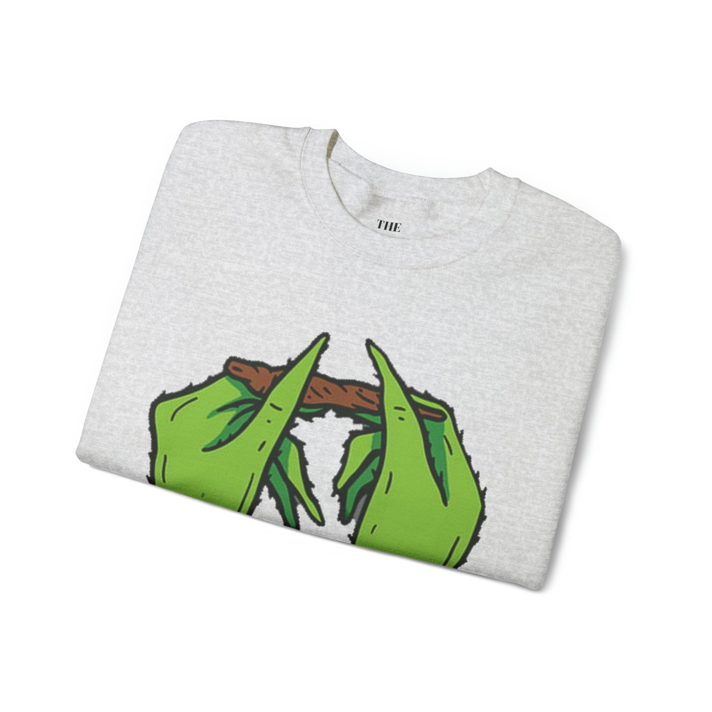 Grinch Roll Up Unisex Crewneck Sweatshirt