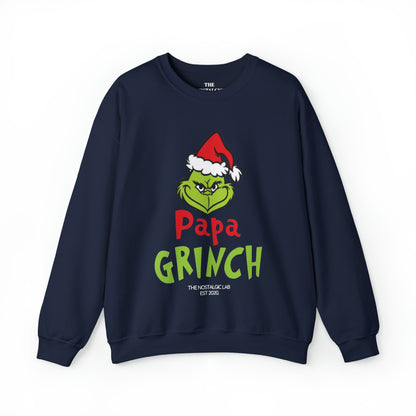 Papa Grinch Unisex Crewneck Sweatshirt
