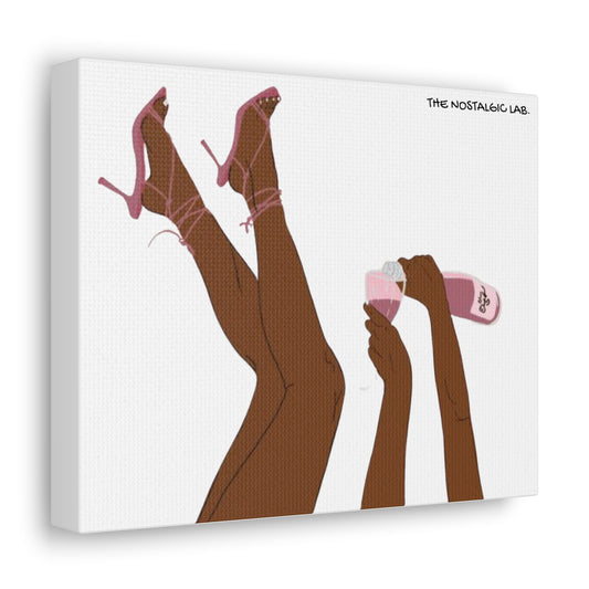 Champagne Girly Gallery Canvas