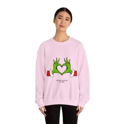 Grinch Heart Unisex Crewneck Sweatshirt