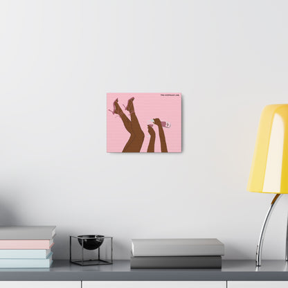 Champagne Girly Gallery Canvas