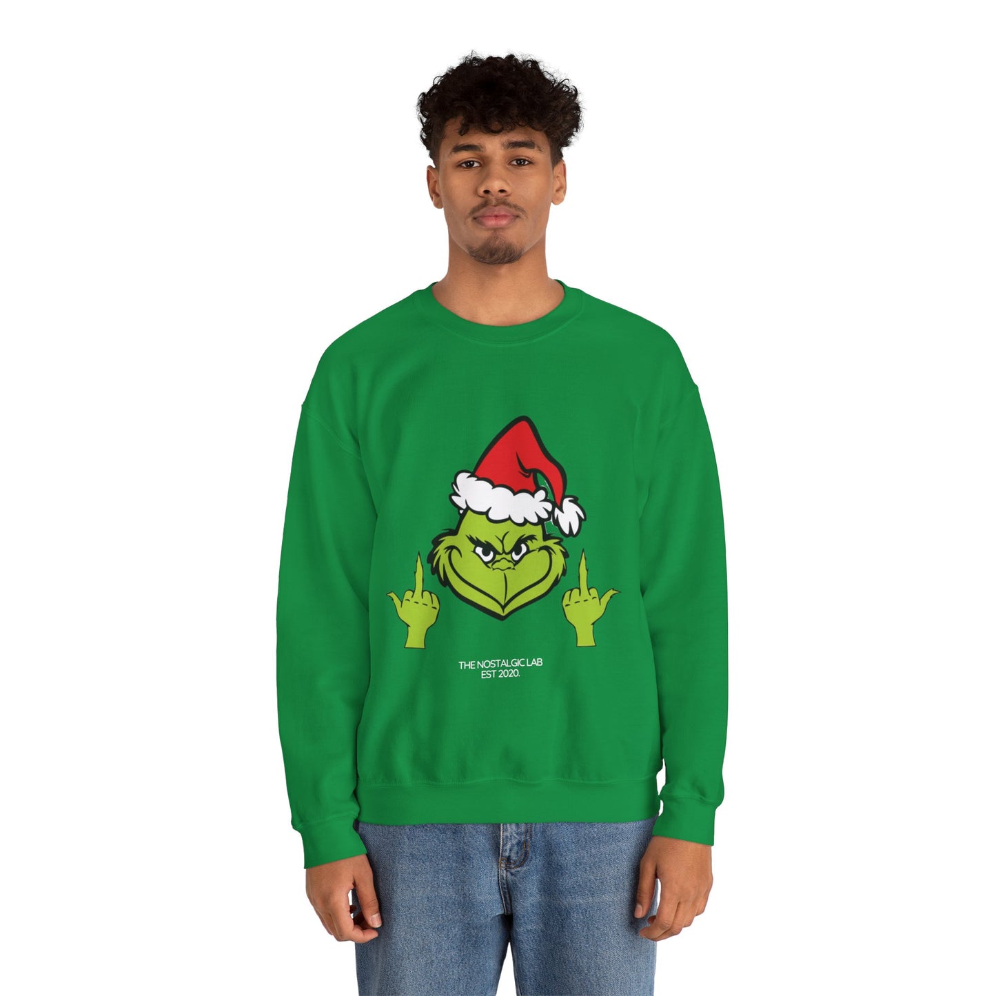 Grinch Finger Unisex Crewneck Sweatshirt
