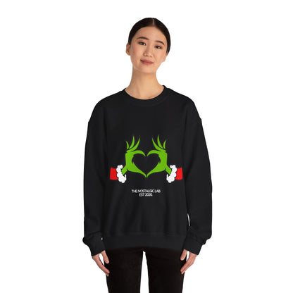 Grinch Heart Unisex Crewneck Sweatshirt