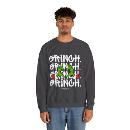 Grinch Heart Unisex Crewneck Sweatshirt