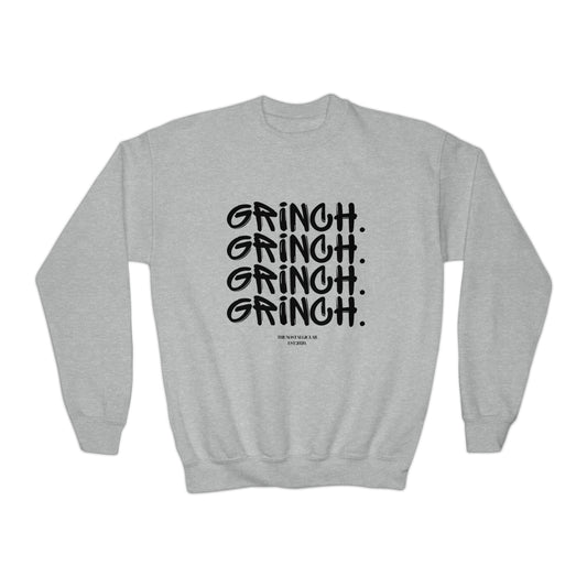 Grinch Heart Youth Crewneck Sweatshirt
