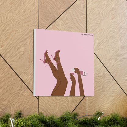 Champagne Girly Gallery Canvas
