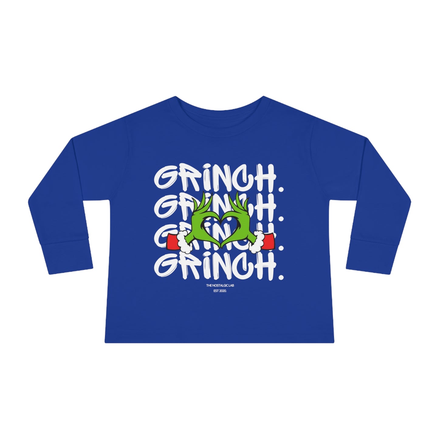 Grinch Heart Toddler Long Sleeve Tee