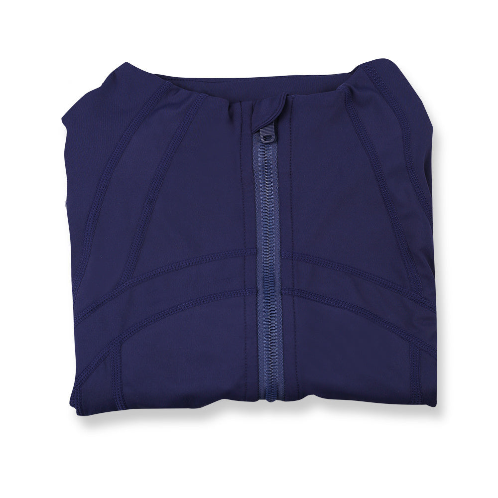 Lululemon Navy Blue Full Zip Define Leggings Set