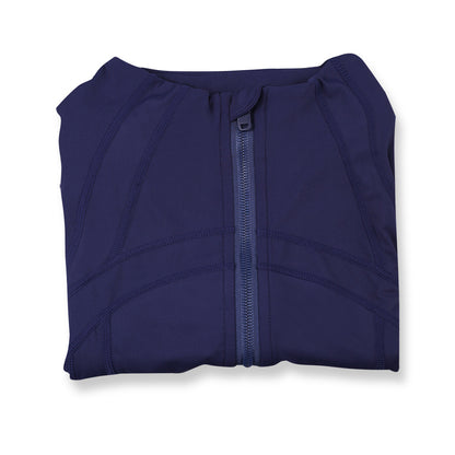 Lululemon Navy Blue Full Zip Define Leggings Set