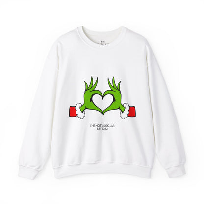 Grinch Heart Unisex Crewneck Sweatshirt