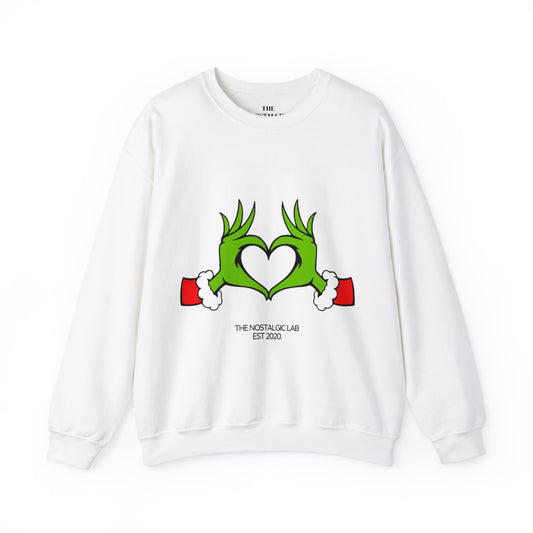 Grinch Heart Unisex Crewneck Sweatshirt