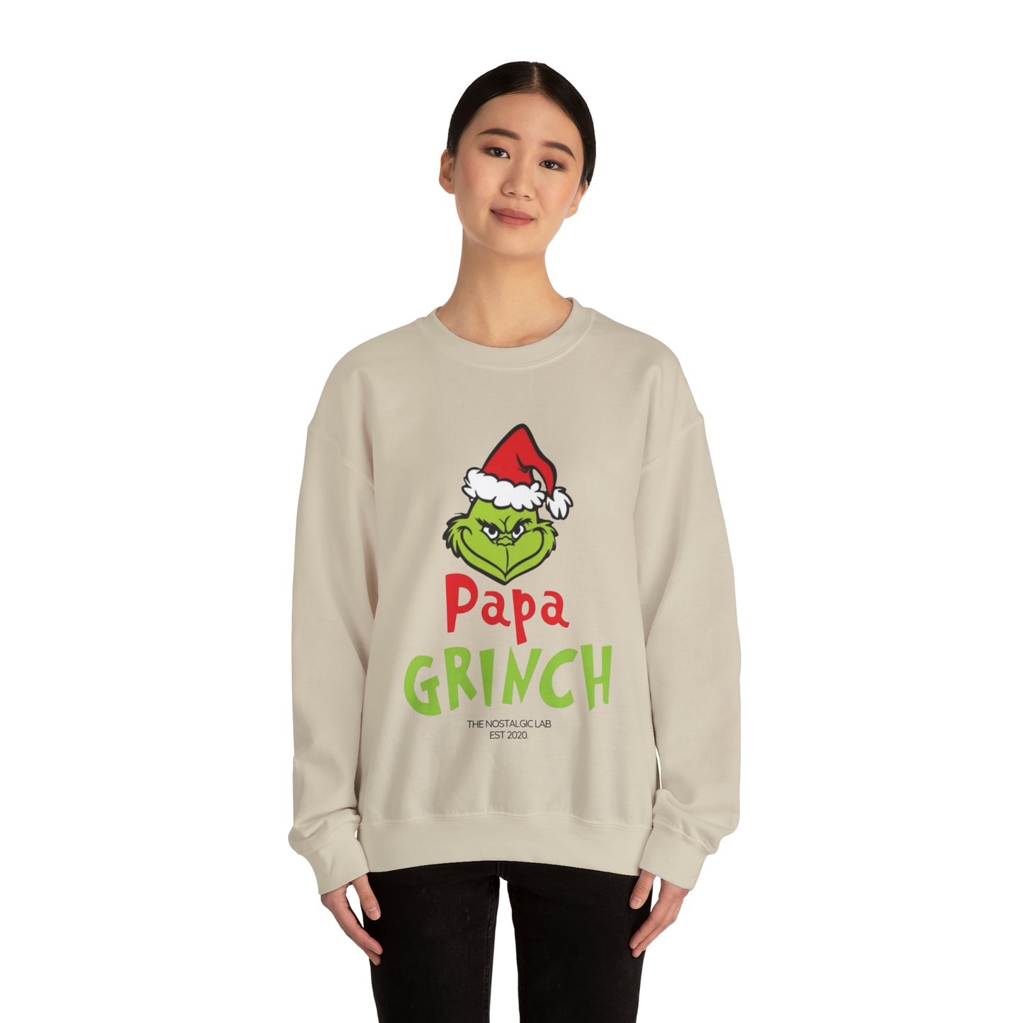 Papa Grinch Unisex Crewneck Sweatshirt