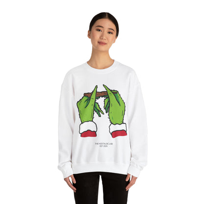 Grinch Roll Up Unisex Crewneck Sweatshirt