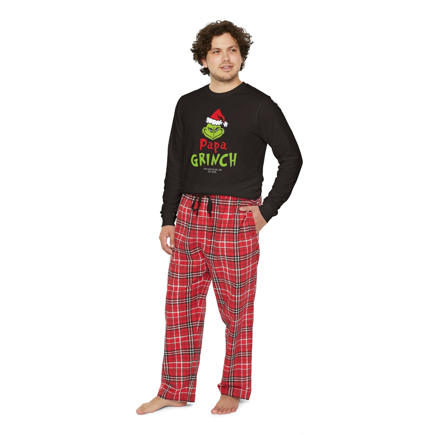 Men's Papa Grinch Pajama Set